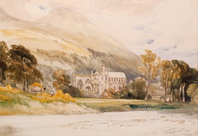 Scotland: Melrose Abbey, 1842 by William Callow